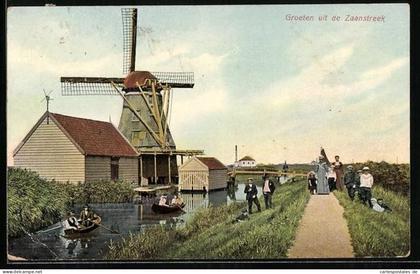 AK Zaanstreek, Flusspartie mit Windmühle