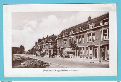 NEDERLAND prentbriefkaart Burgemeester Bosstraat Overschie 1939 Rotterdam naar Beverwijk