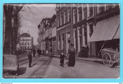 NEDERLAND fotokaart Melkmarkt (Noordzijde) Zwolle