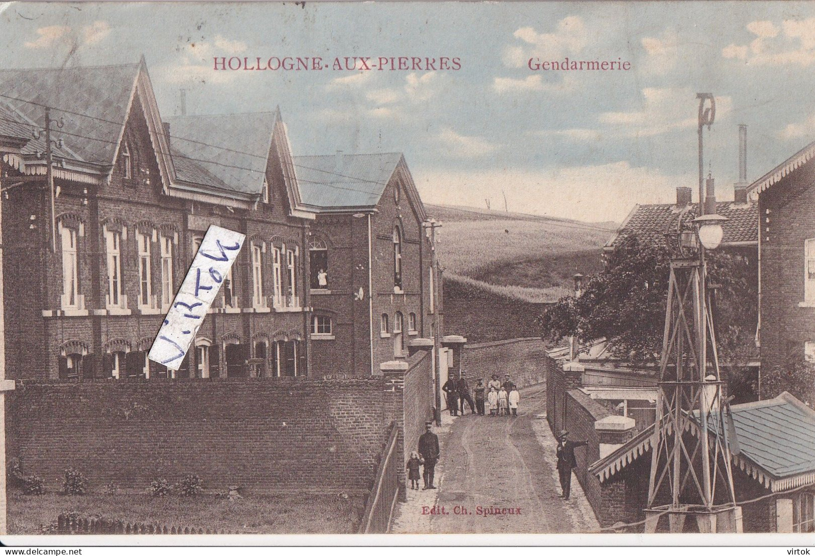 Hollogne-aux-Pierres :  Gendarmerie   1914     --  2 scans