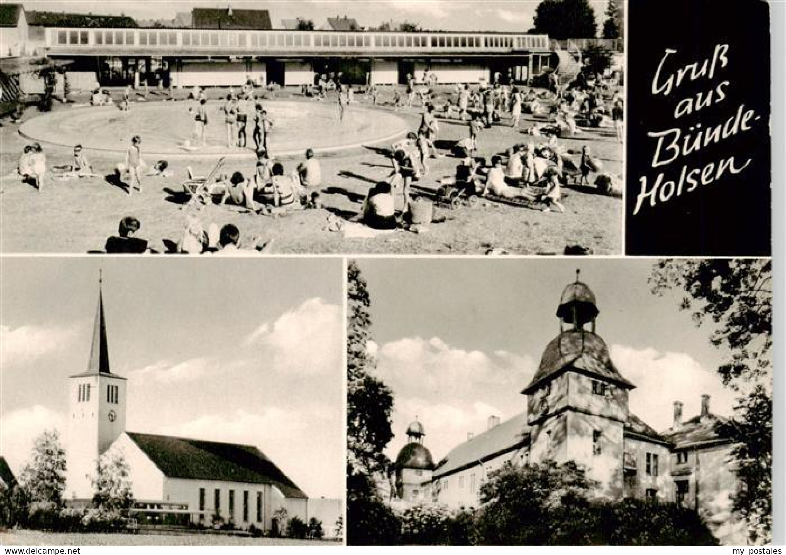 Holsen Buende Schwimmbad Kirche Schloss