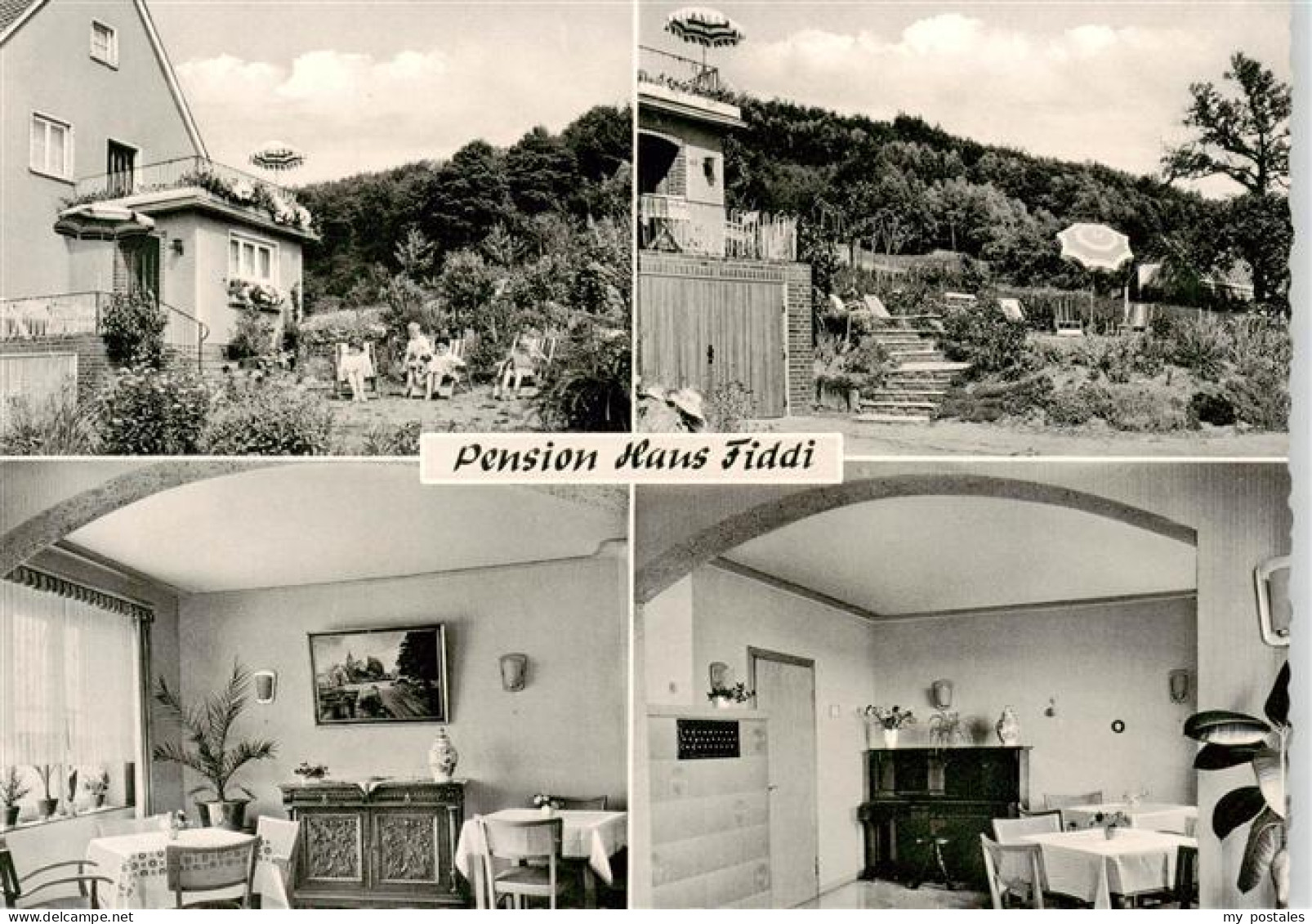 Holsen Huellhorst Schnathorst Loehne Pension Haus Fiddi Gastraum Garten