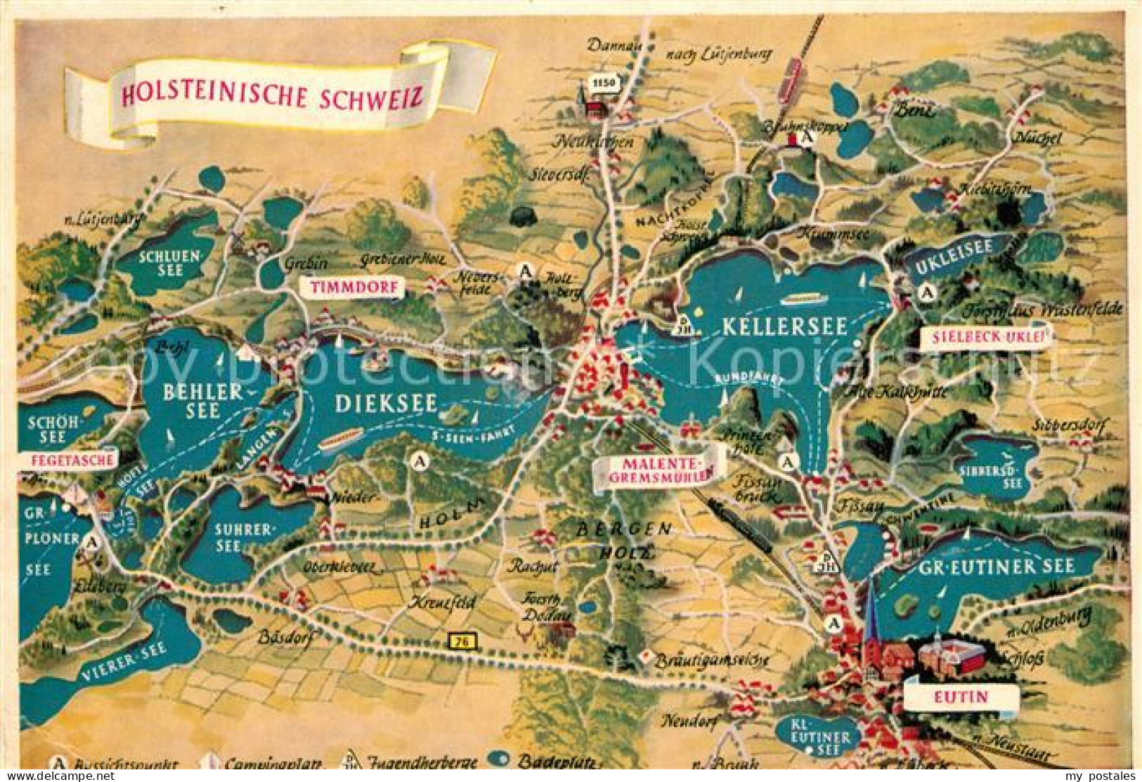 Holsteinische Schweiz Gebietskarte