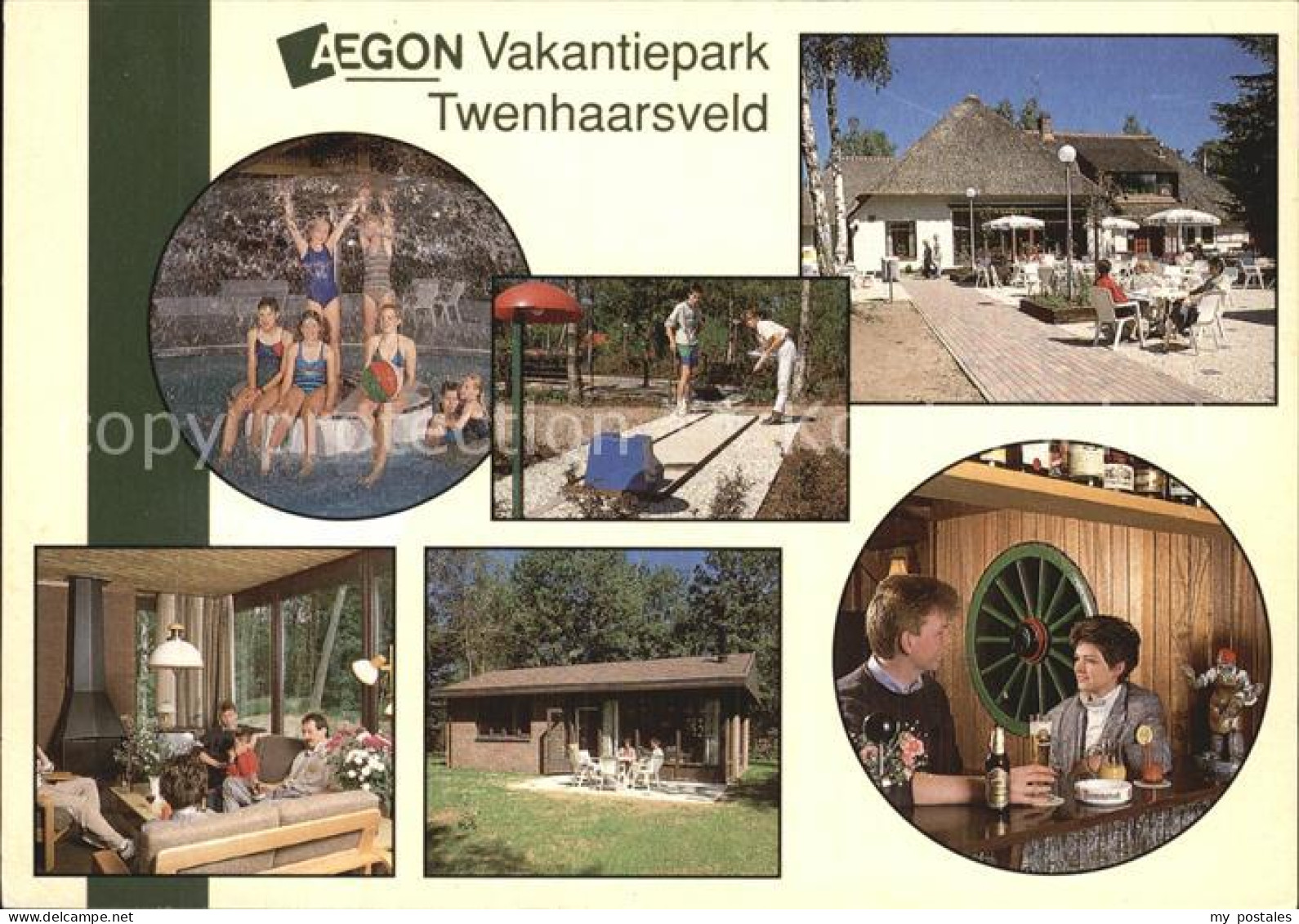 Holten Rijssen Aegon Vakantiepark Twenhaarsveld Restaurant Schwimmbad Minigolf B
