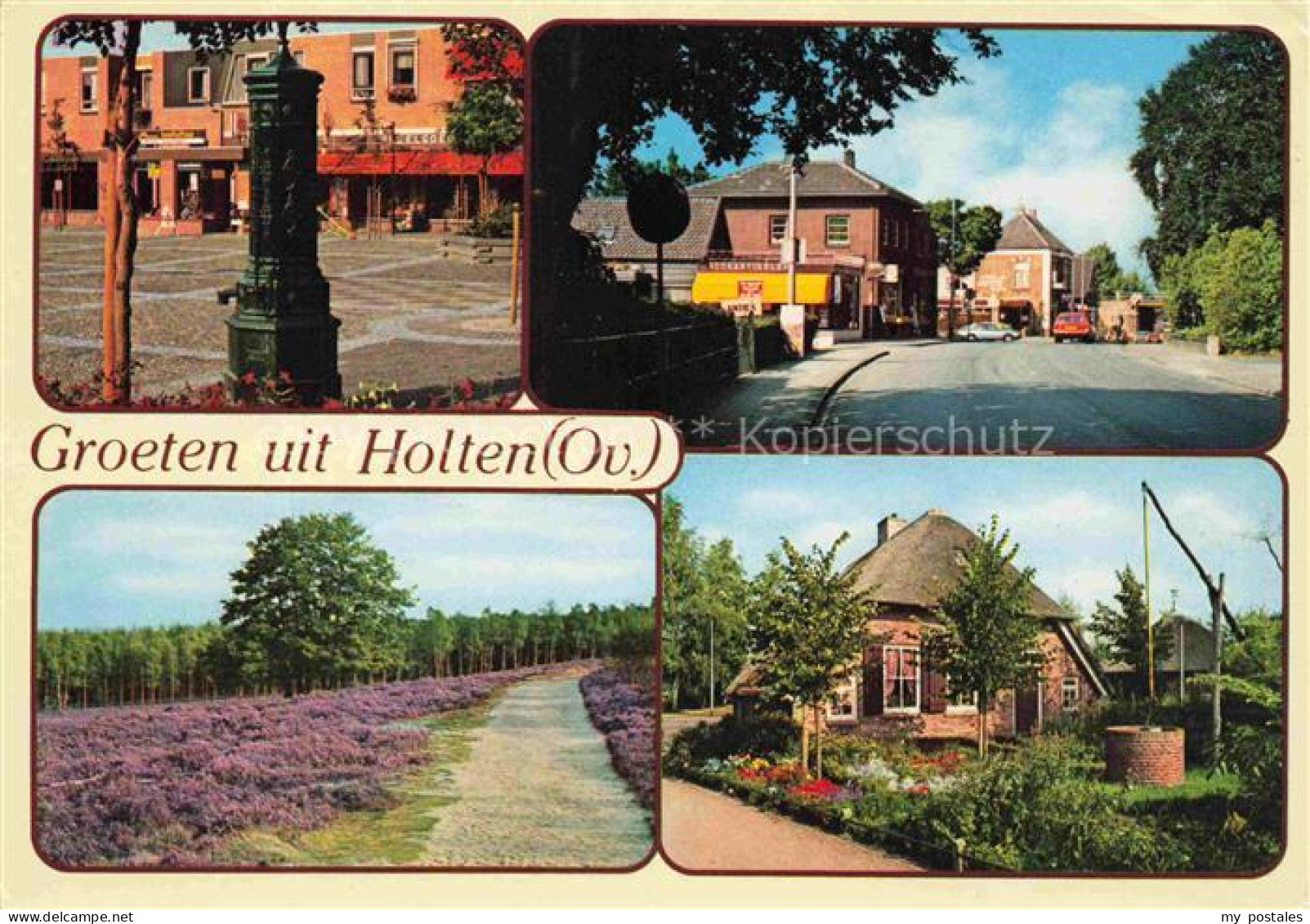 Holten Rijssen OV Overijssel NL Marktplatz Laterne Tankstelle Heide Weg Bauernha