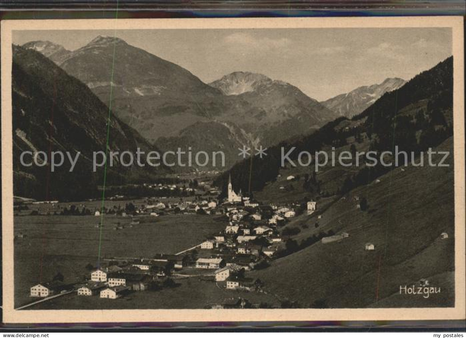 Holzgau Panorama Lechtal mit Alpen