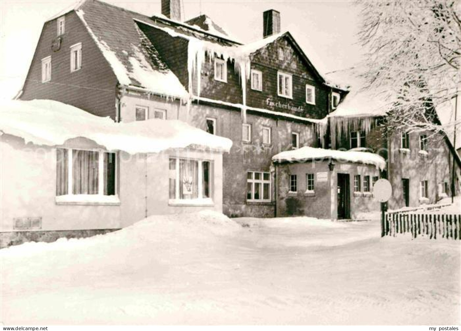 Holzhau Brand-Erbisdorf Fischerbaude im Winter