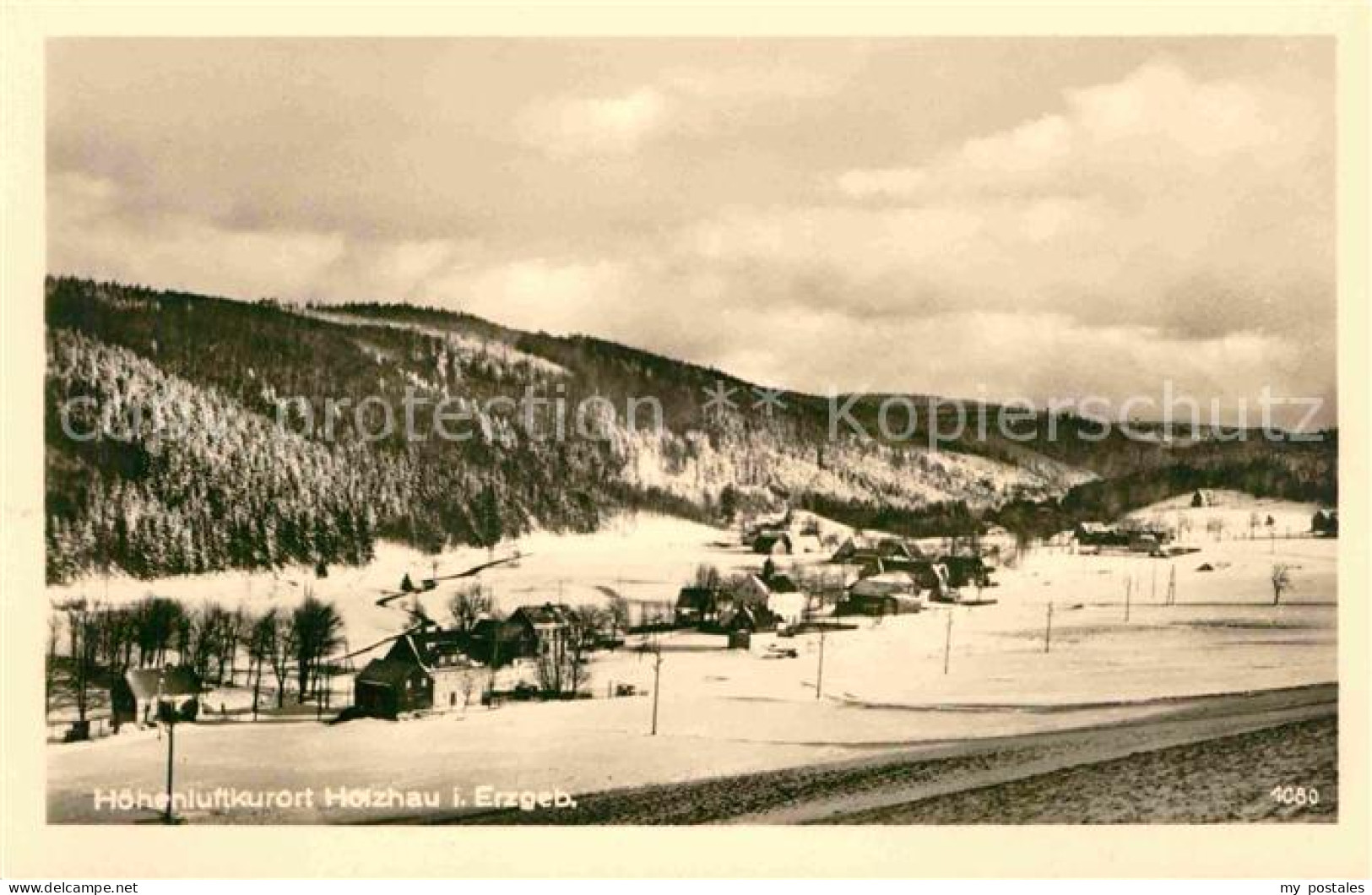 Holzhau Rechenberg-Bienenmuehle Winter Panorama
