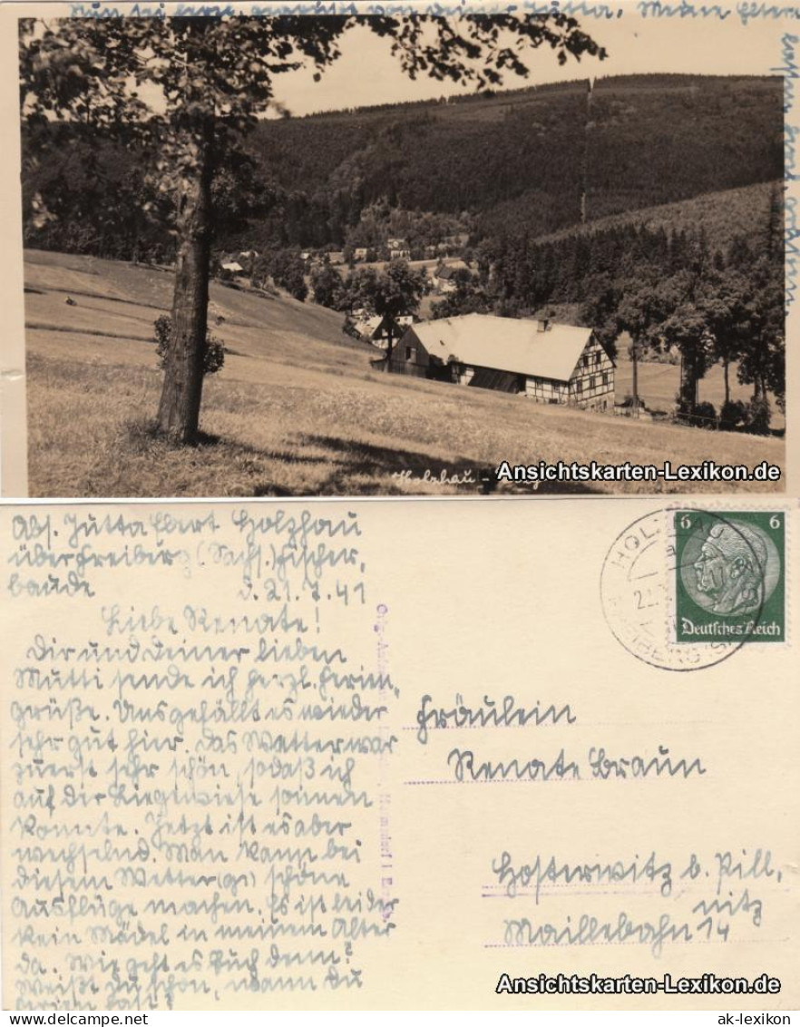 Holzhau-Rechenberg-Bienenmühle Blick von der Alten Straße zum Kannelberg 1940