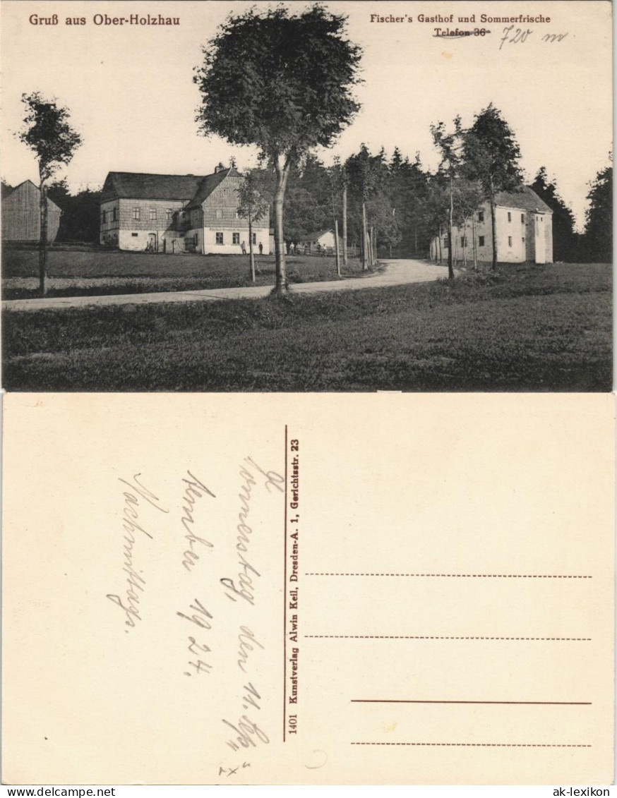 Holzhau-Rechenberg-Bienenmühle Fischers Gasthof und Sommerfrische 1922