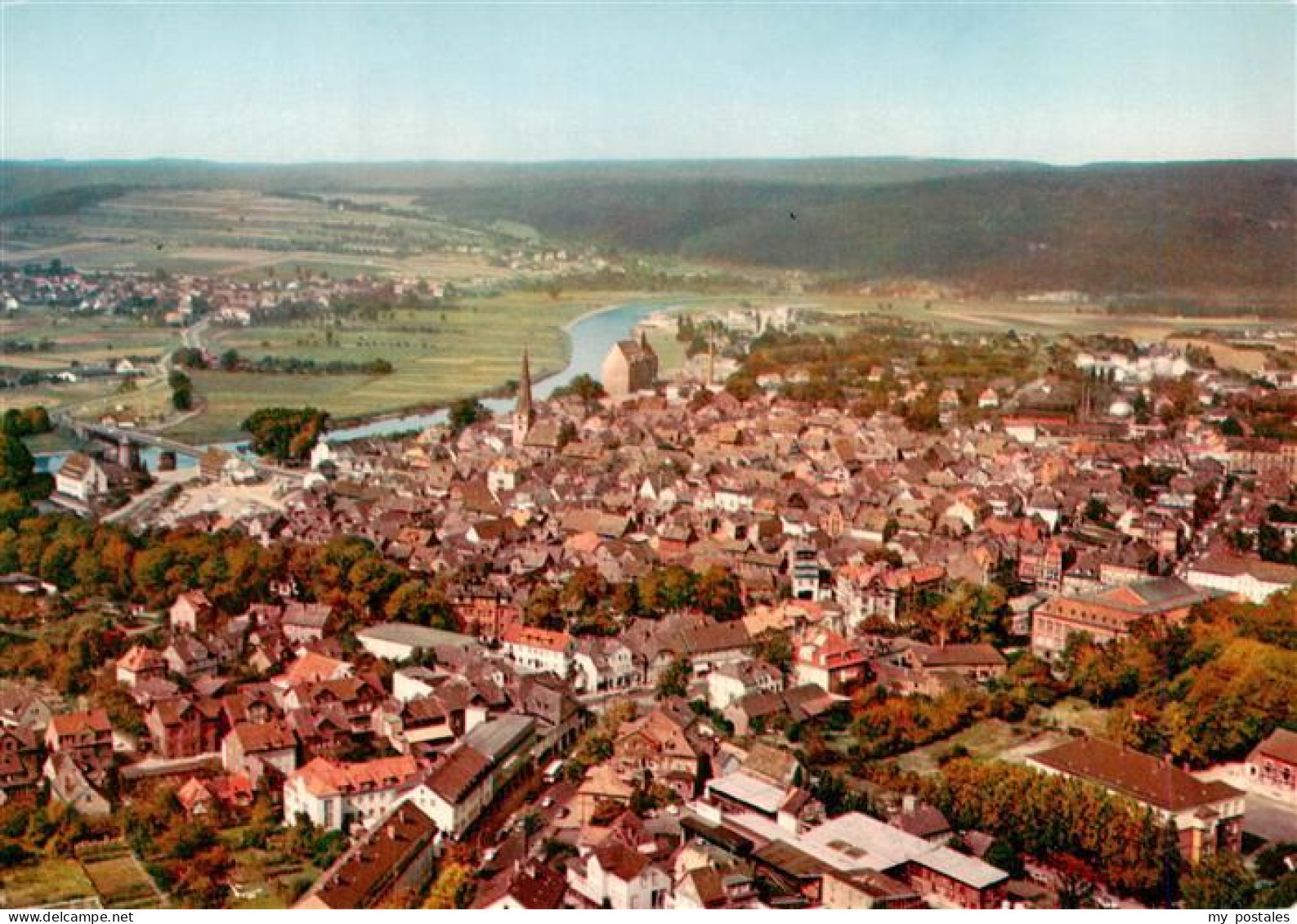 Holzminden Weser Fliegeraufnahme