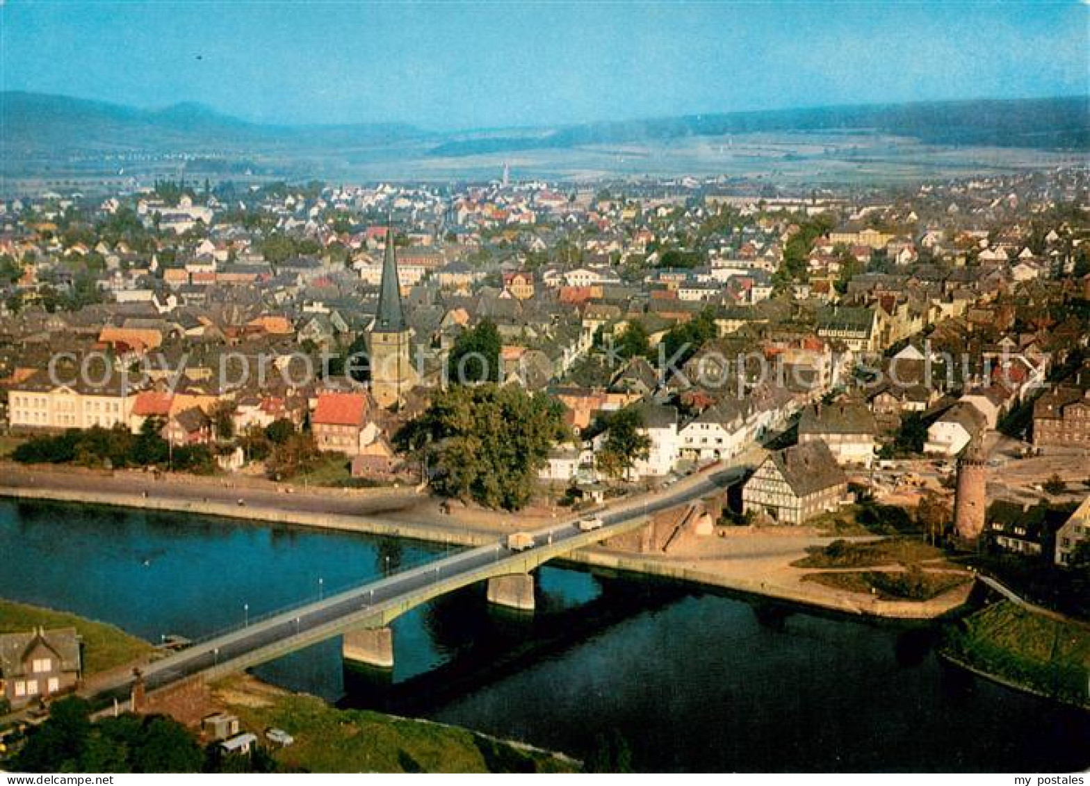 Holzminden Weser Fliegeraufnahme