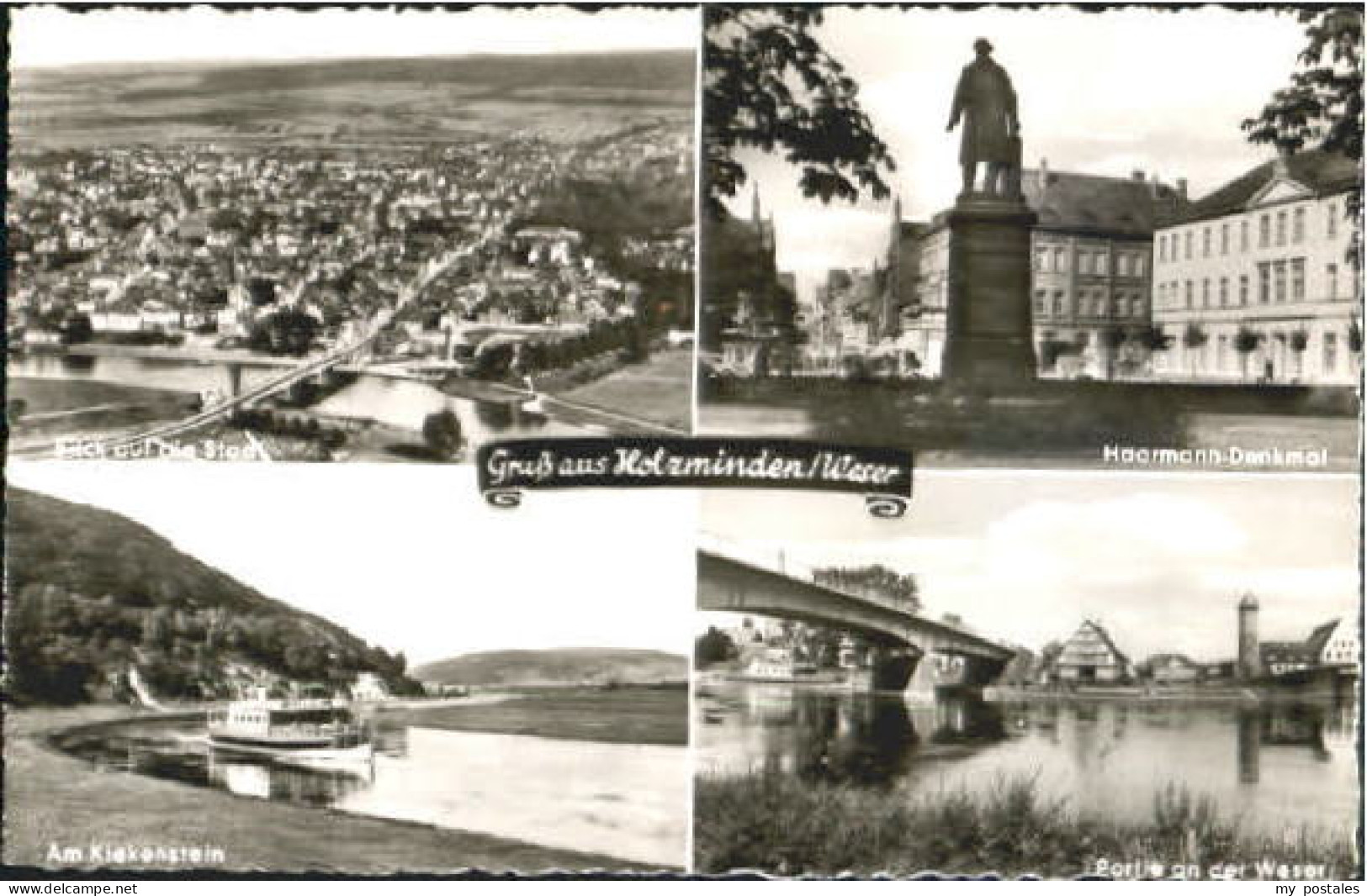 Holzminden Weser Holzminden  ungelaufen ca. 1955