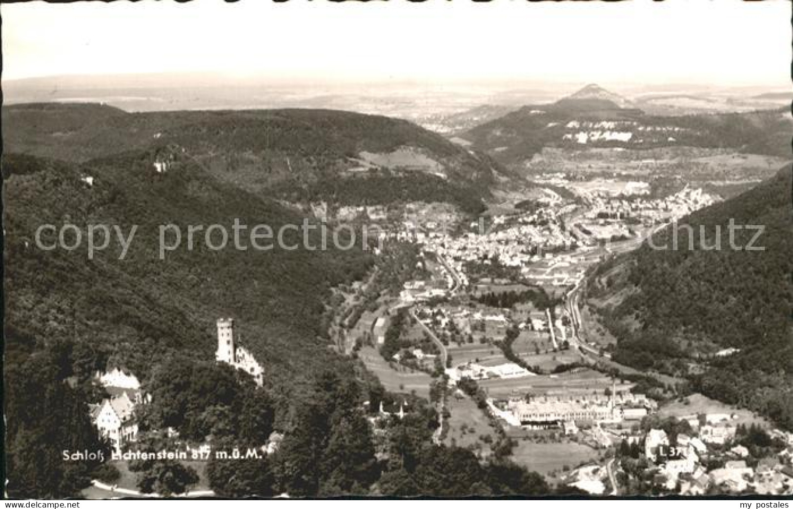 Honau Lichtenstein Schloss Lichtenstein Fliegeraufnahme