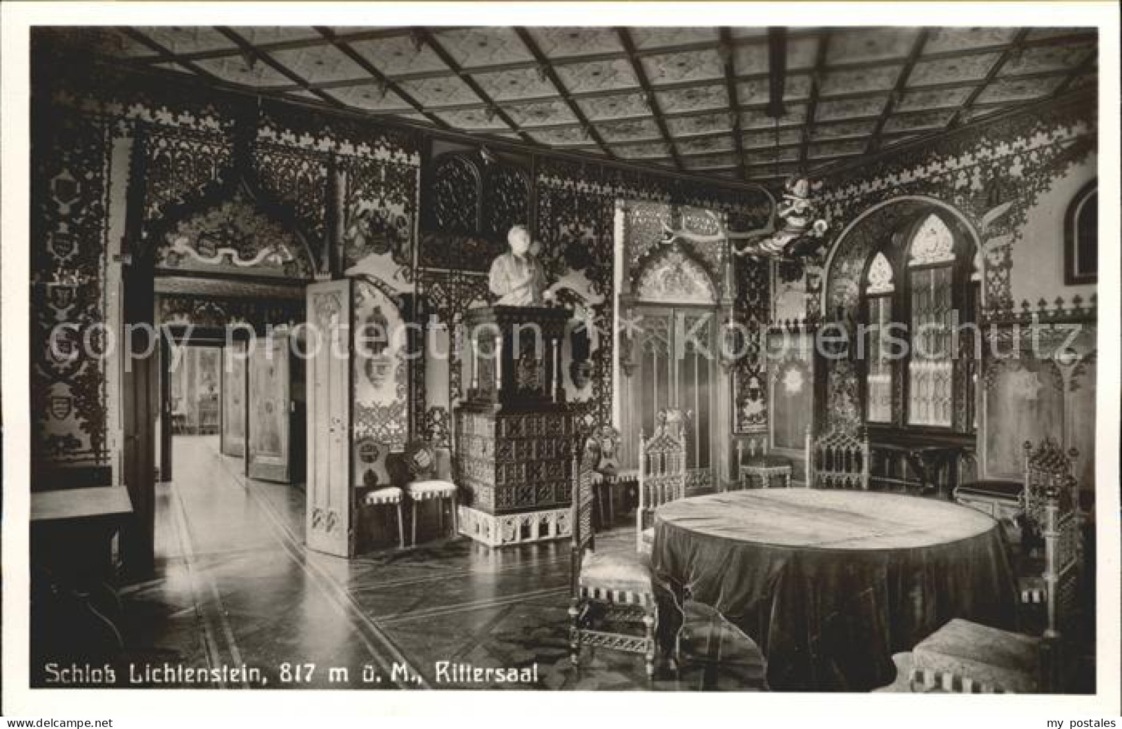 Honau Lichtenstein Schloss Lichtenstein Rittersaal