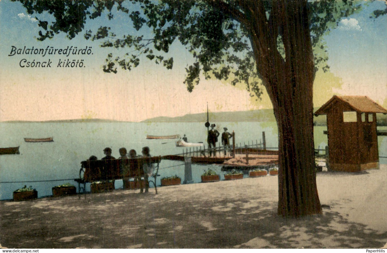 Hongarije Hungary - Balatonfüred - Csónak kikötő