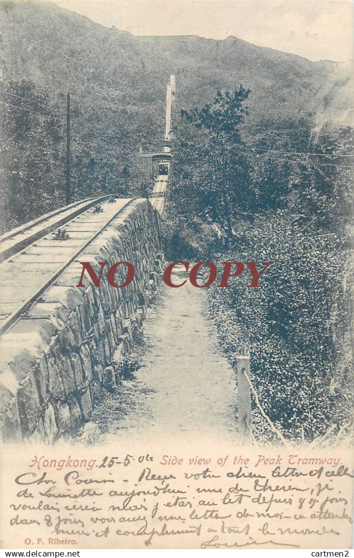 HONGKONG SIDE VIEW OF THE PEAK TRAMWAY HONG-KONG CHINE CHINA CINA