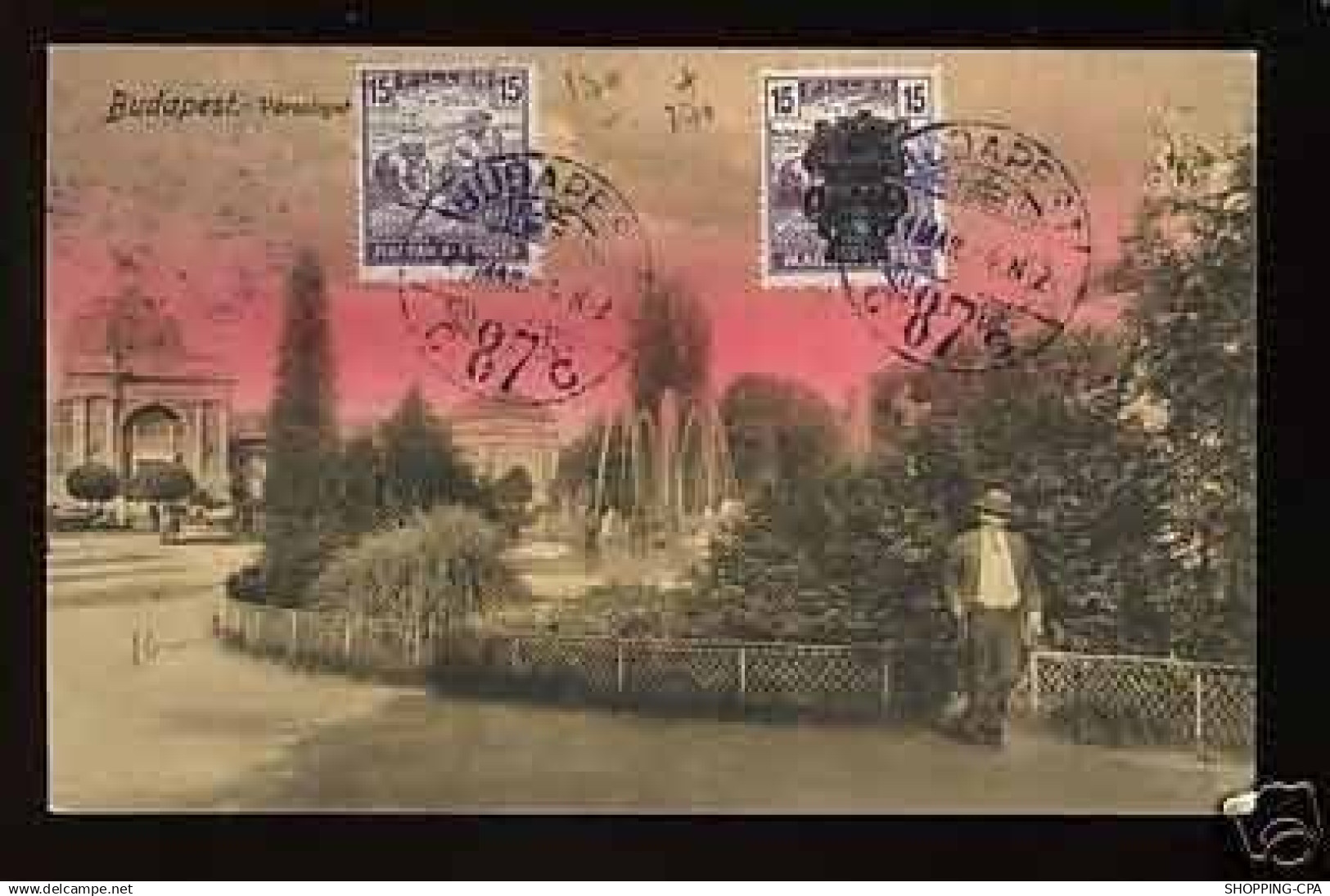 Hongrie - Budapest - Les jardins - 1921