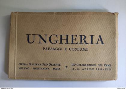 UNGHERIA OPERA ITALIANA PRO ORIENTE - 18 Postcards Booklet Pane Hungary