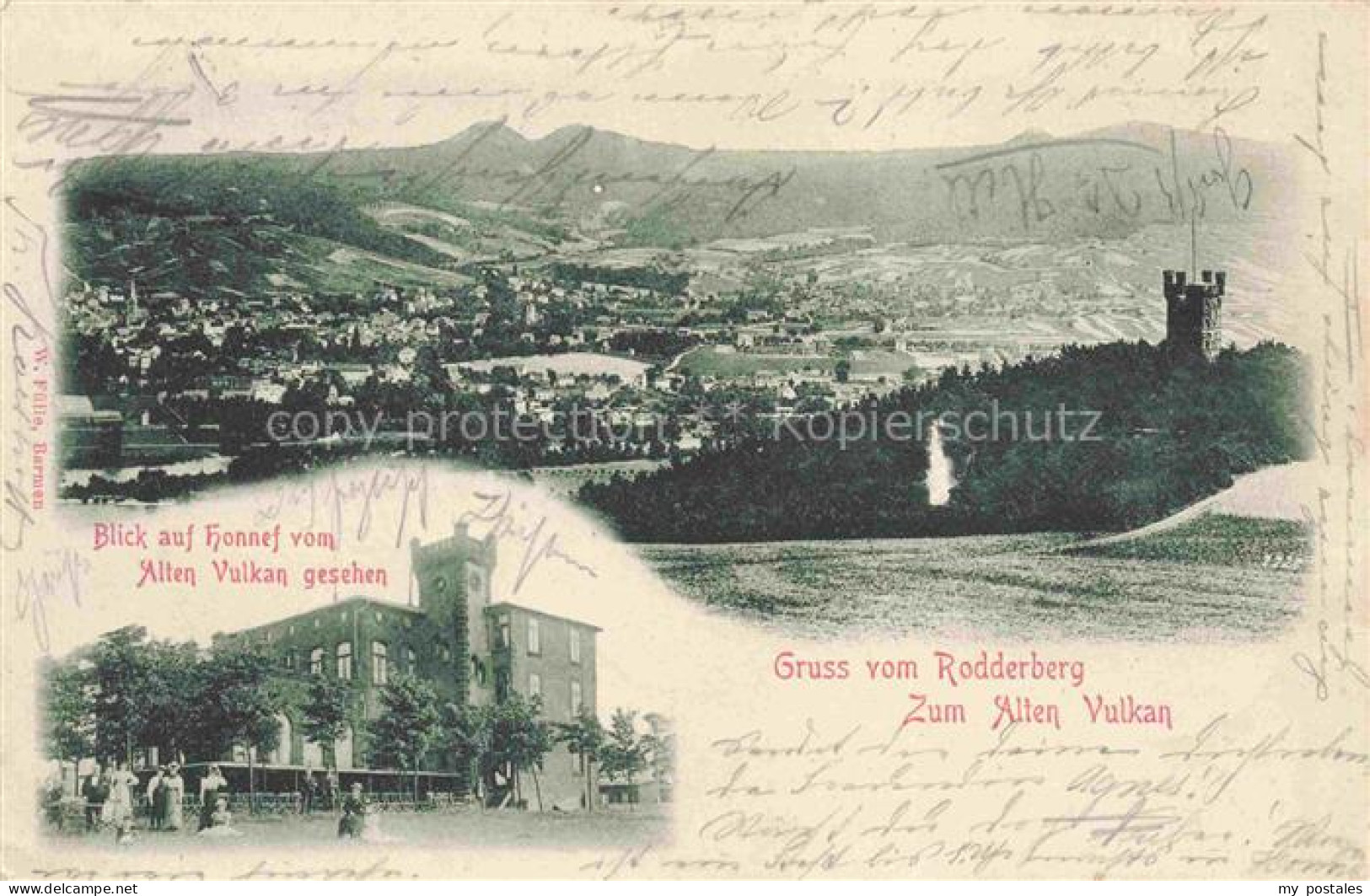 Honnef BAD HONNEF Blick vom Alten Vulkan mit Rodderberg