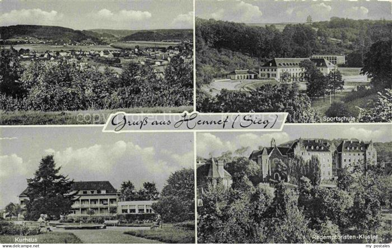 Honnef BAD HONNEF Panorama Kurhaus Sportschule Redemptoristen Kloster