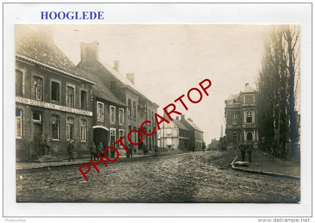HOOGLEDE-Commerce-Carte Photo allemande-Guerre 14-18-1WK-BELGIQUE-BELGIEN-Flandern-
