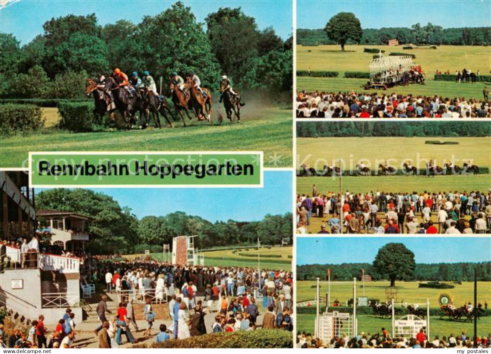 Hoppegarten VEB Vollblutrennbahn Teilansichten Tribuene