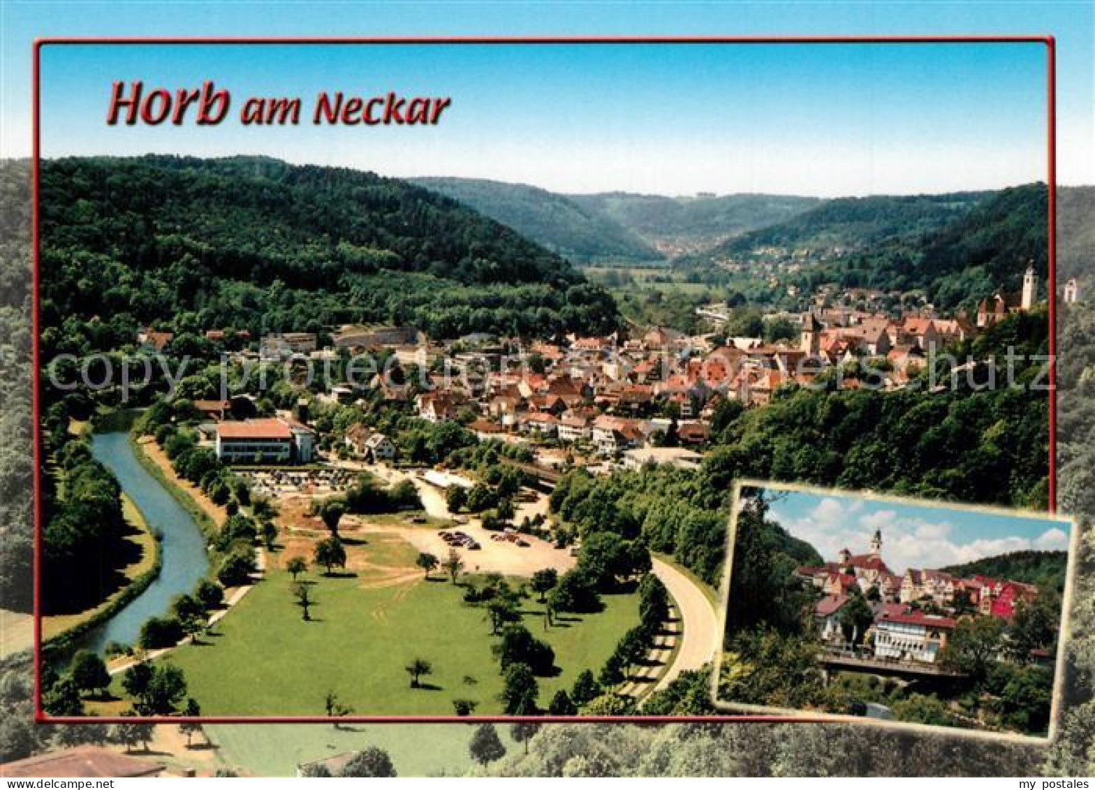 Horb Neckar Fliegeraufnahme