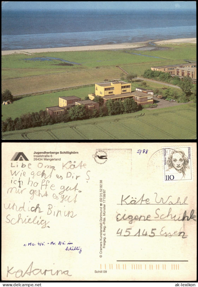 Horumersiel-Schillig-Wangerland Jugendherberge Schillighörn Luftaufnahme 1980