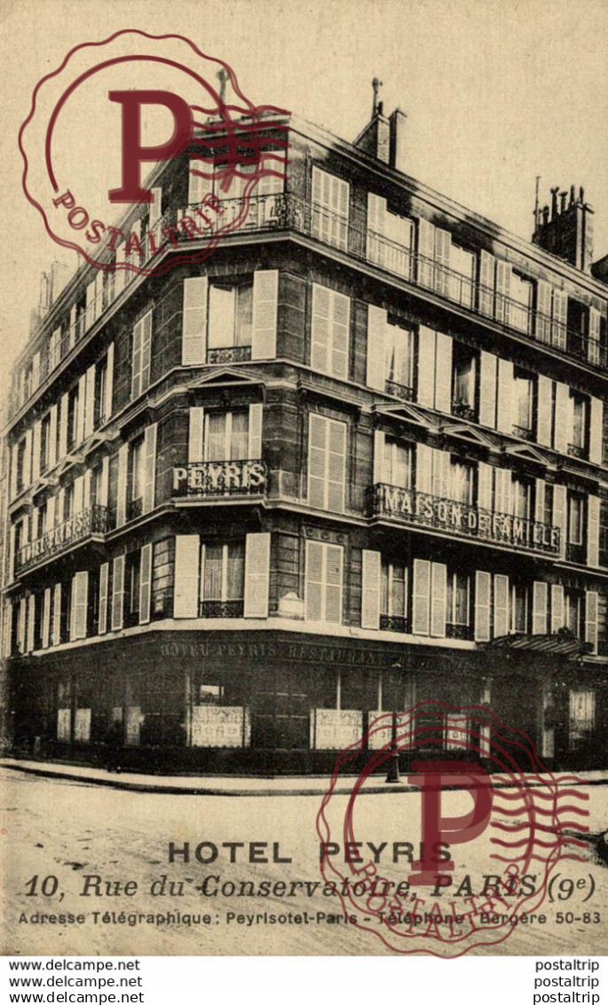 HOTEL PEYRIS - 10 RUE DU CONSERVATOIRE PARIS