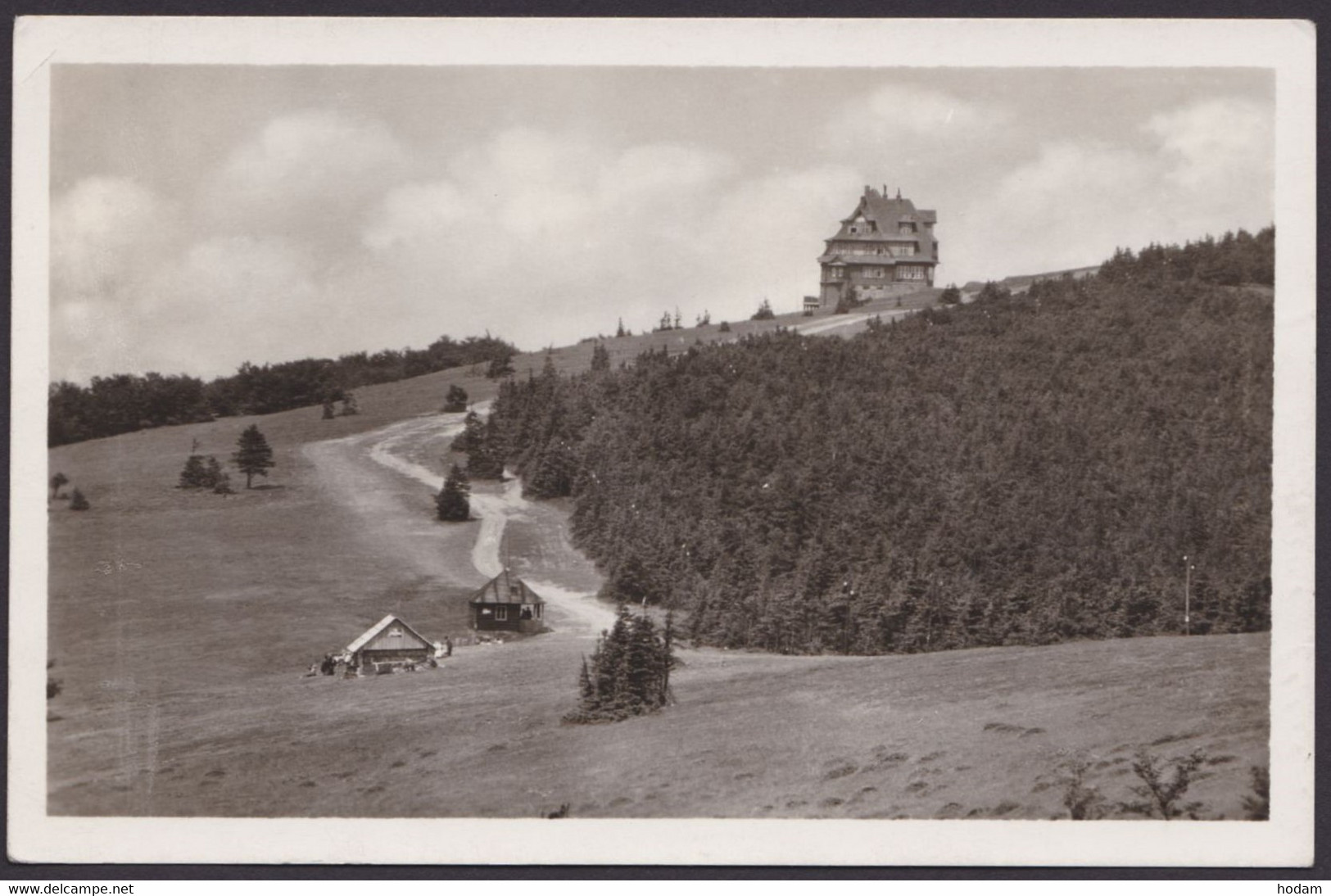 "Hotel Radegast", Fotokarte, 1950 gelaufen