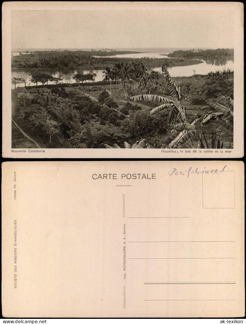 Houaïlou Waa Wi Luu le bas de la vallée et la mer Frankreich 1918