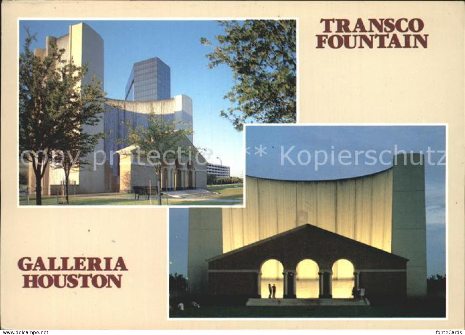 Houston  Texas USA Transco Fountain Galleria Houston