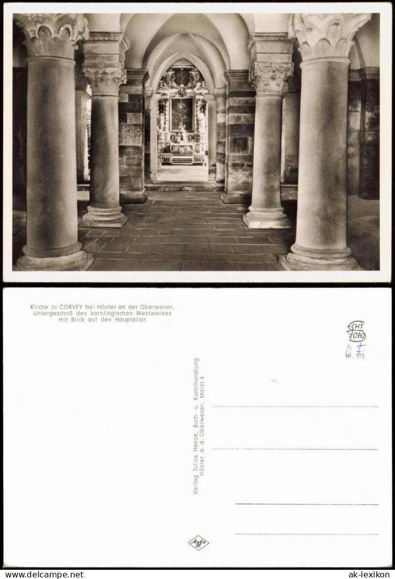 Höxter Weser Kirche zu CORVEY  Untergeschoß des karolingischen Westwerkes 1960