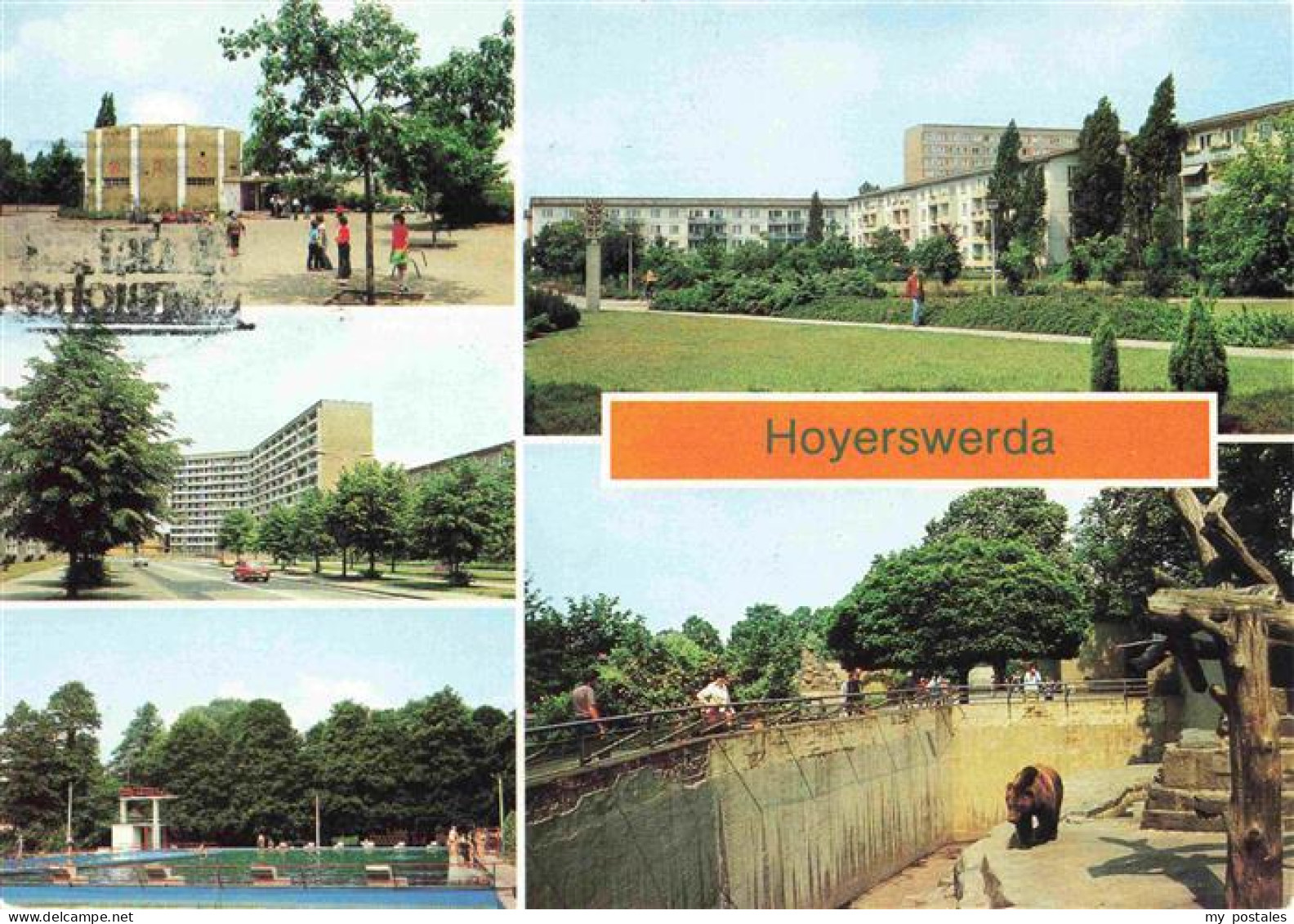 Hoyerswerda Planetarium Magistrale Am Knie Wohnkomplex Freibad Tierpark