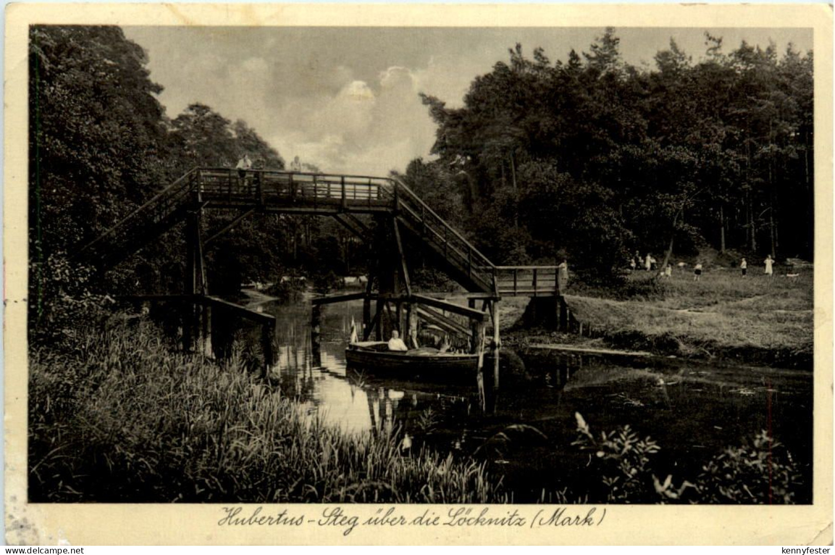 Hubertus-Steg über die Löcknitz Mark.