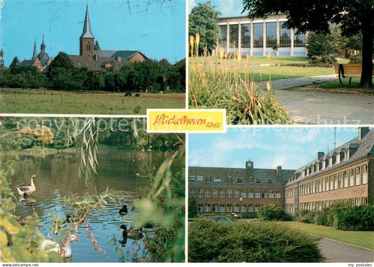 Hueckelhoven Kirche Park Schwanenteich