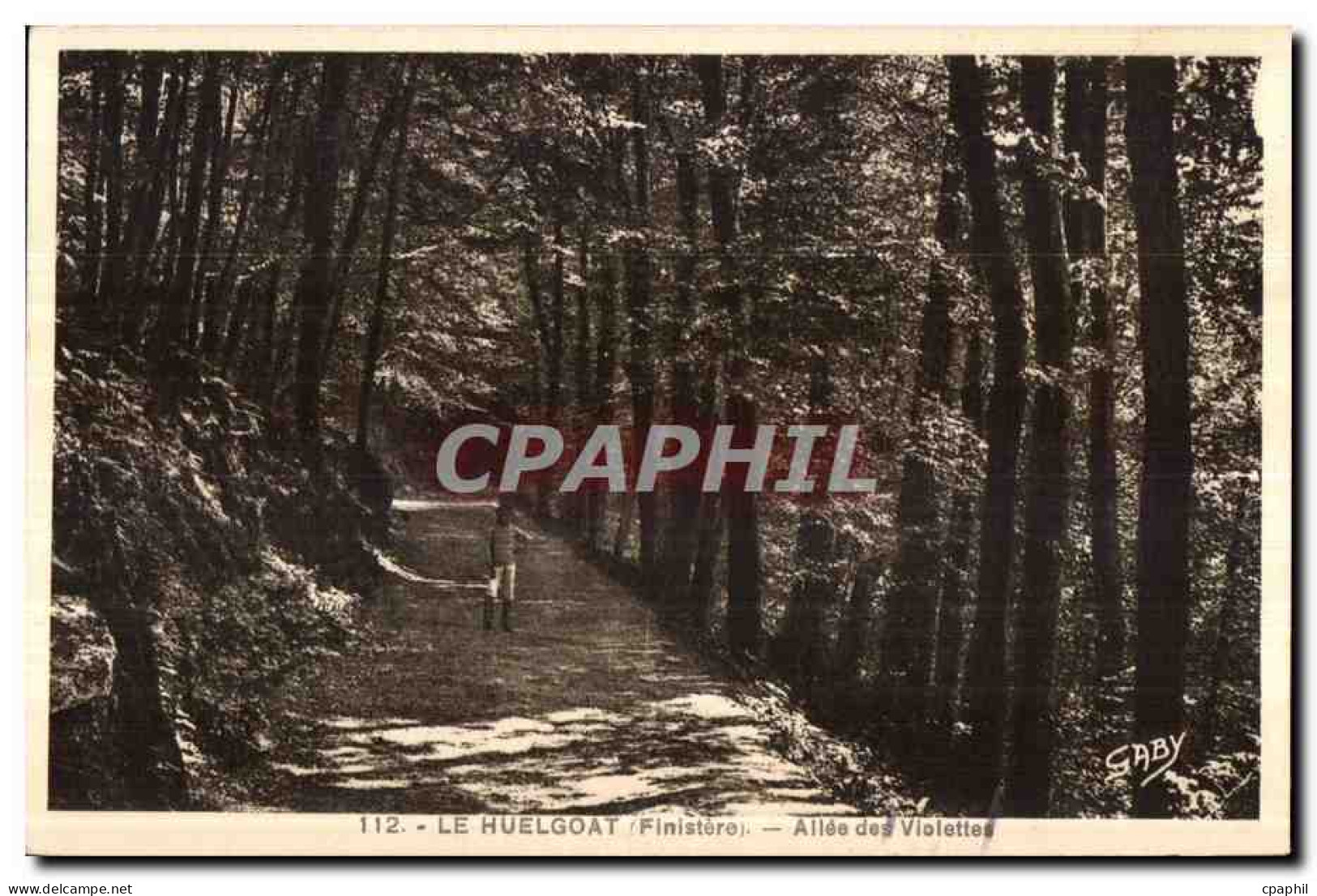Huelgoat - Allee des Violettes - CPA