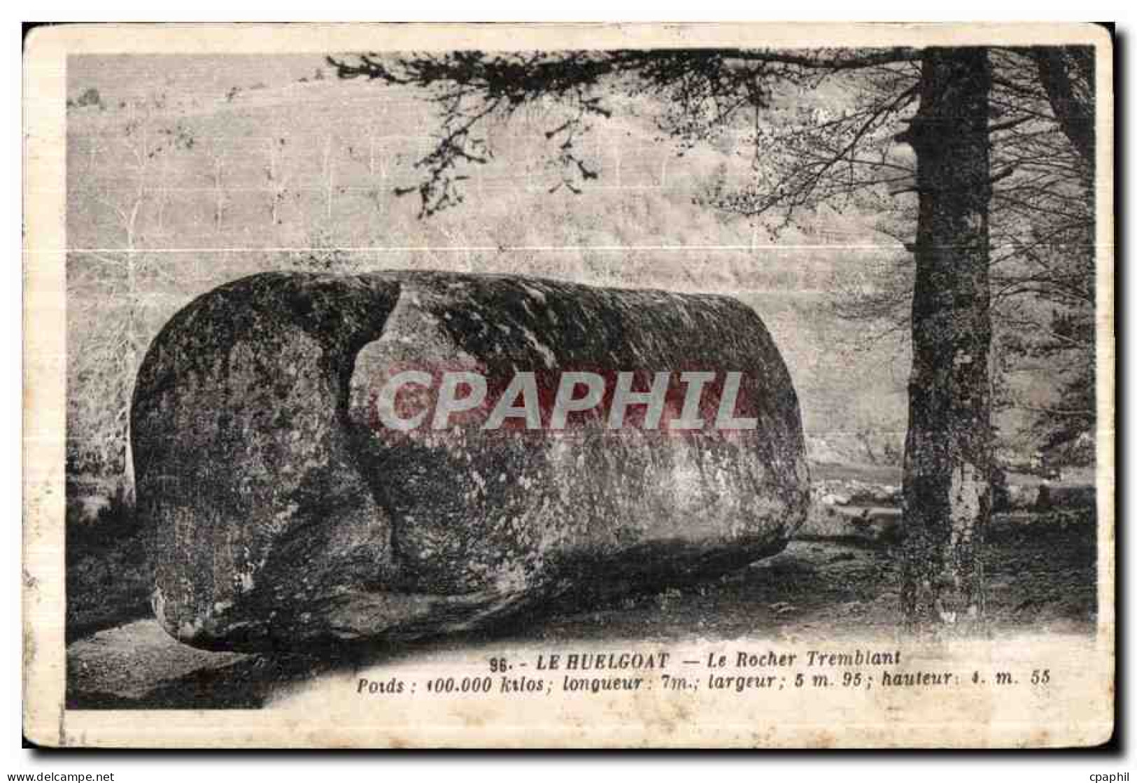 Huelgoat - Le Rocher Tremblant - CPA