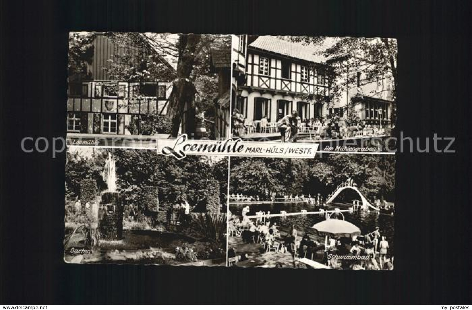 Huels Marl Loemuehle Schwimmbad Muehlengraben