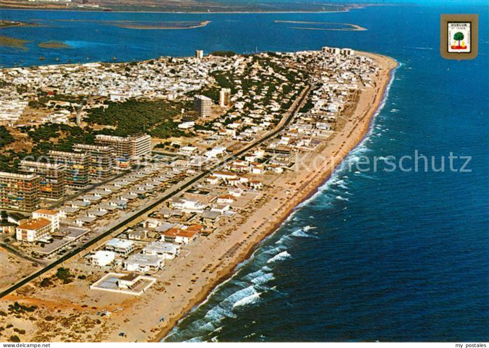 Huelva Fliegeraufnahme Strand Hotel
