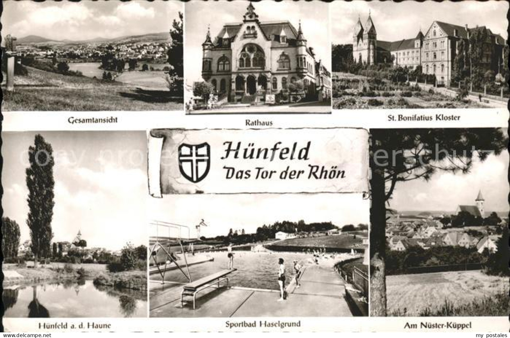 Huenfeld Rathaus u.Sportbad Haselgrund