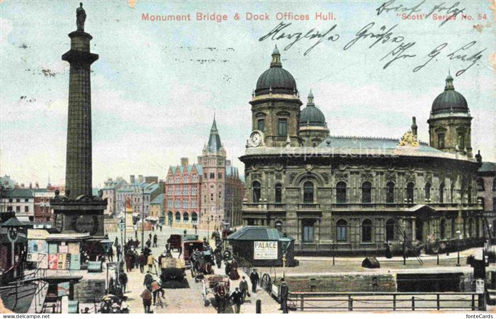Hull  Kingston-upon-Hull UK Monument Bridge and Dock Offices