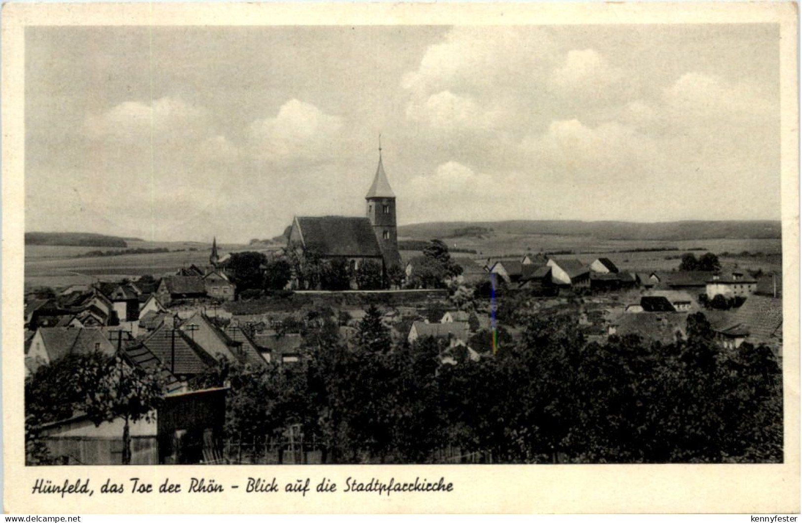 Hünfeld, das Tor der Rhön, Blick auf die Stadtpfarrkirche