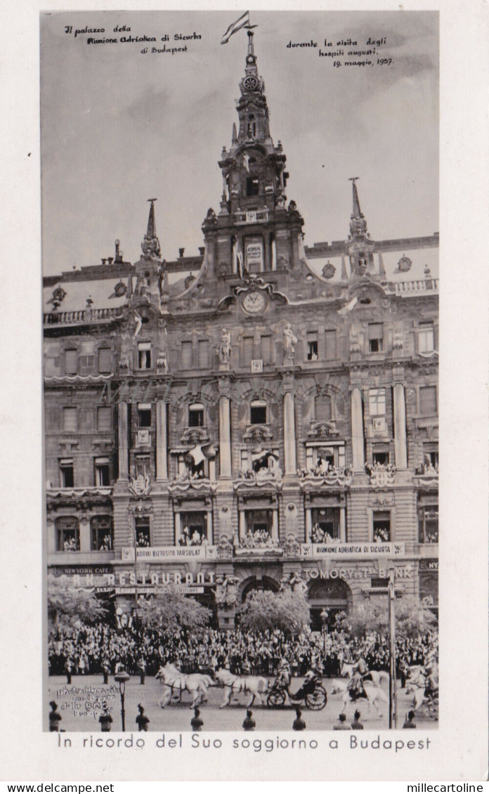 HUNGARY - Budapest - Palazzo Riunione Adriatica - Royalty - Photo Postcard
