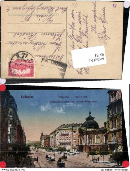 93731,Budapest Lustspieltheater Ringstrasse 1915