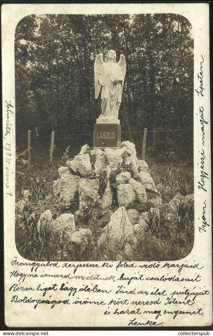 ALCSUTH 1902. Szobor, fotós képeslap