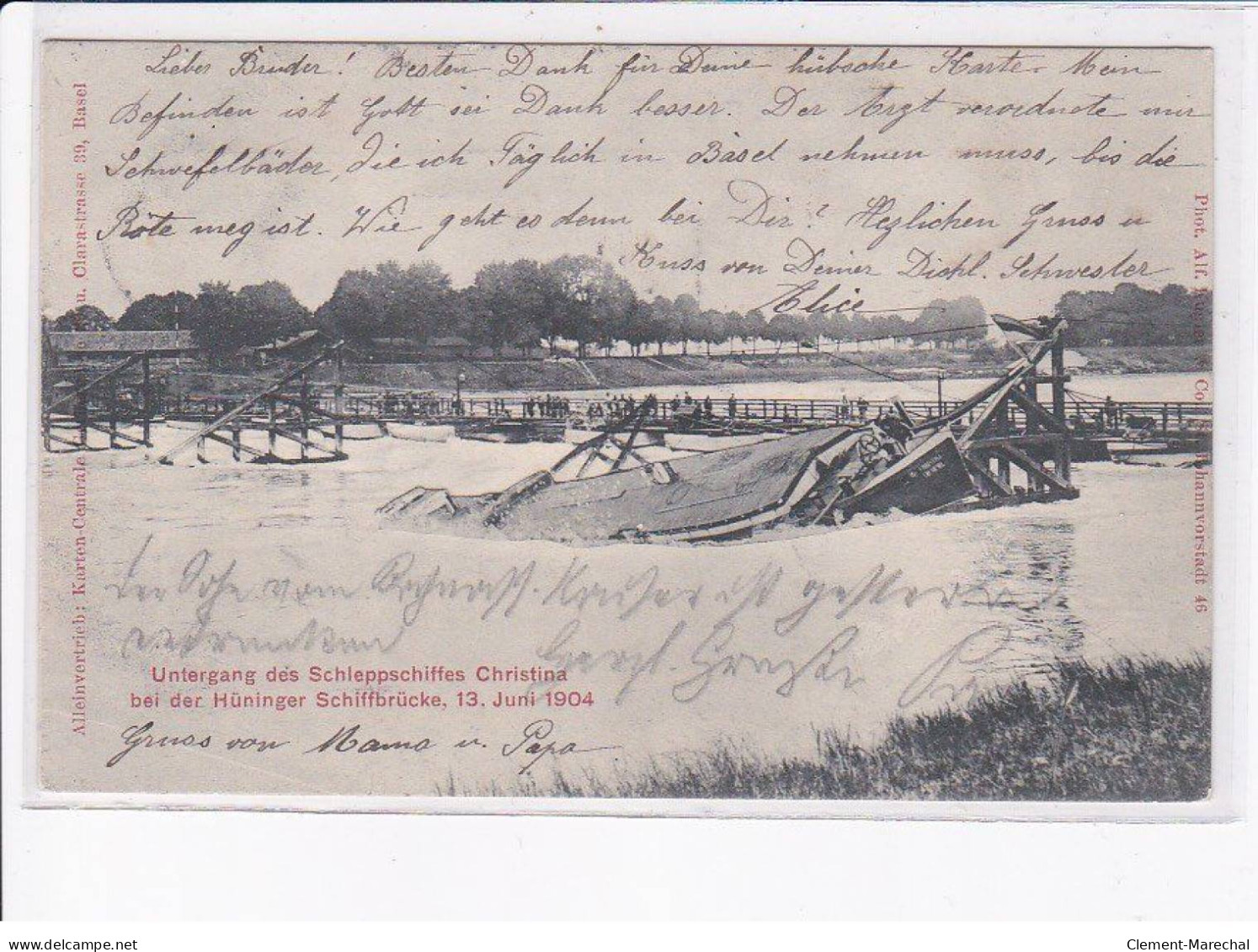 HUNINGUE: peniche chavirée - très bon état