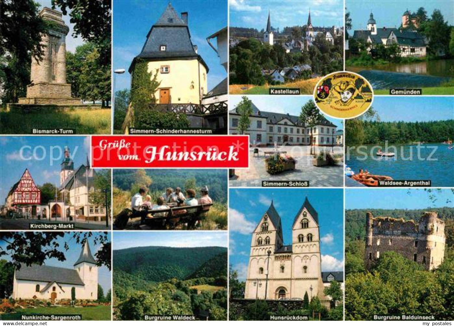 Hunsrueck Bismarck Turm Simmern Schinderhannesturm Kastellaun Gemuenden Simmern