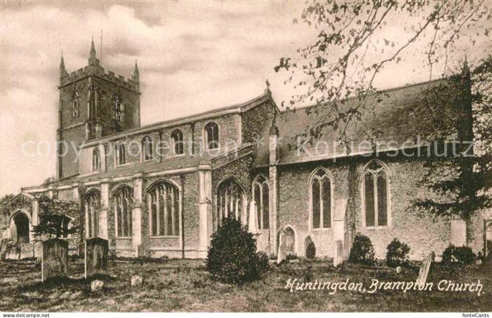 Huntingdon Huntingdonshire Brampton Church Friths Series